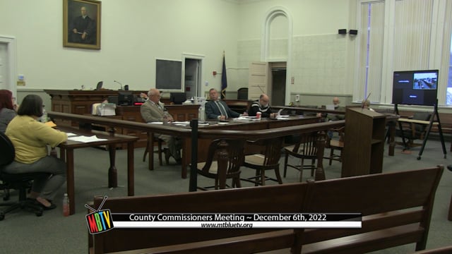 Franklin County Commissioners Meeting - December 6th, 2022