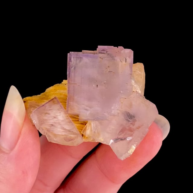 Fluorite on Baryte