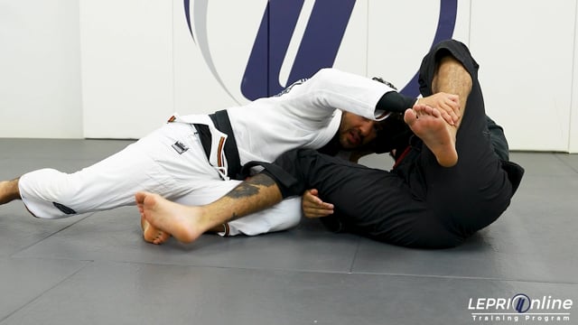 Lepri BJJ Online Training: Long Step Pass when in Reverse De La Riva to Bac