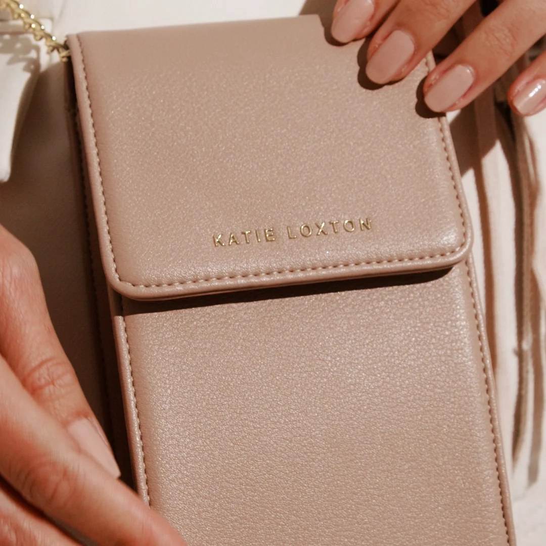 Amy Phone Bag | Soft Tan | Katie Loxton