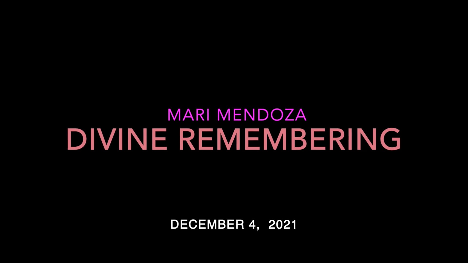 Divine Remembering Meditation