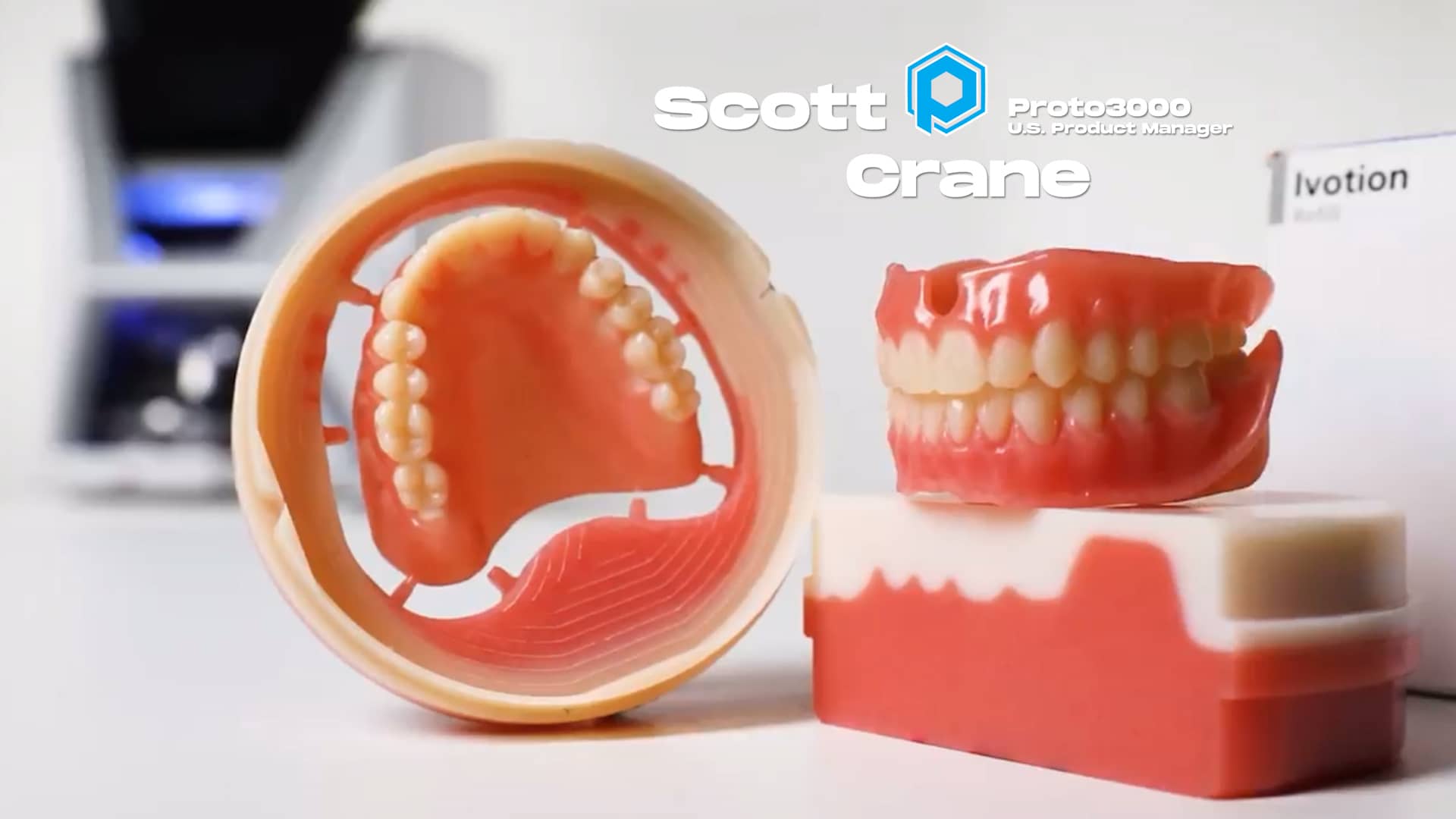 Ivoclar's Ivotion Denture System on VHF R5 Mill on Vimeo