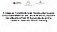 Core Qualities Of An Effective Cambridge Teacher On Vimeo