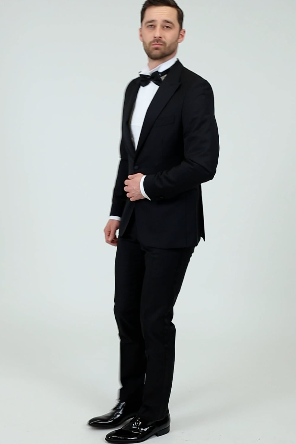 Smoking Suitable New York 100% Laine - Taille Slim Fit, Noir, élégant Et Durable - 4
