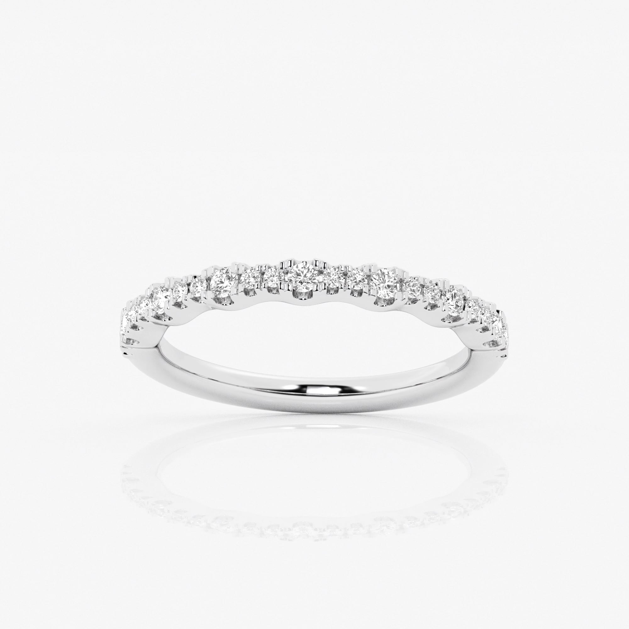 product video for 1/2 ctw Round Lab Grown Diamond Station Wedding Band