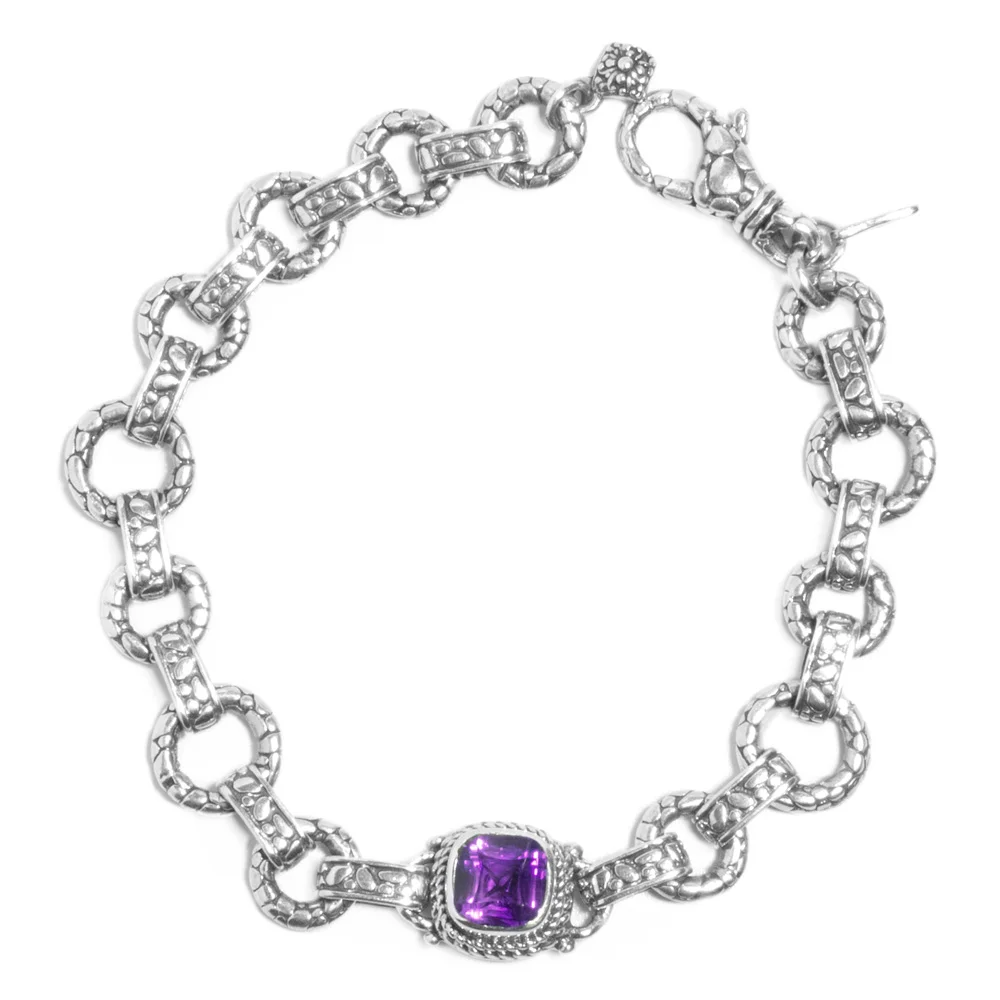 STERLING SILVER WATERMARK BRAZILIAN AMETHYST BRACELET™ on Vimeo