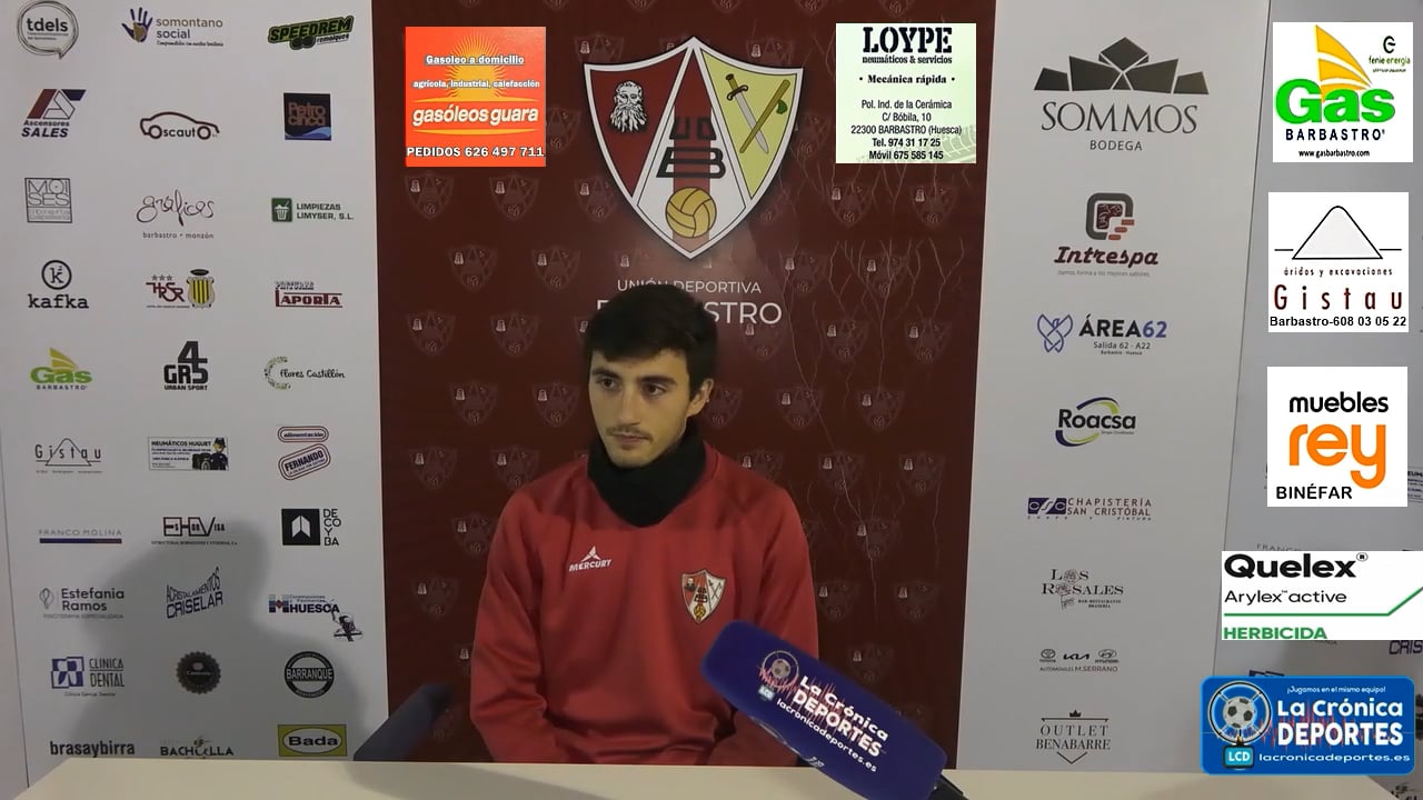 LA PREVIA / UD Barbastro - SD Ejea / JOSÉ VAL (Jugador Barbastro) Jornada 14 / 3ª División