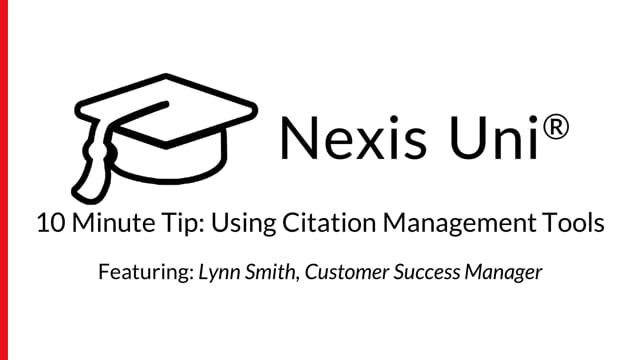 10 Minute Tip Using Citation Management Tools.mp4