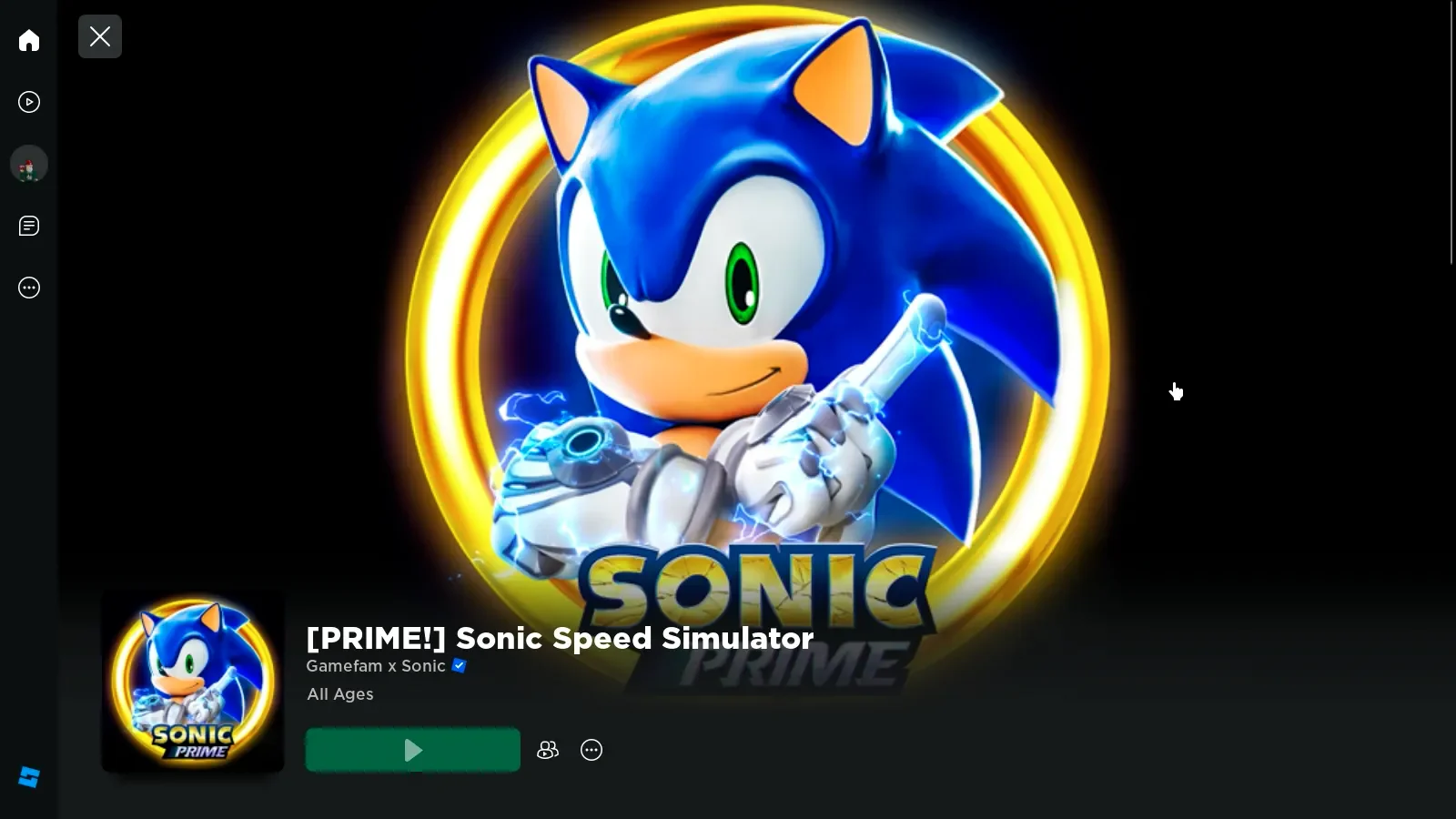 Sonic Prime In Sonic Speed Simulator!