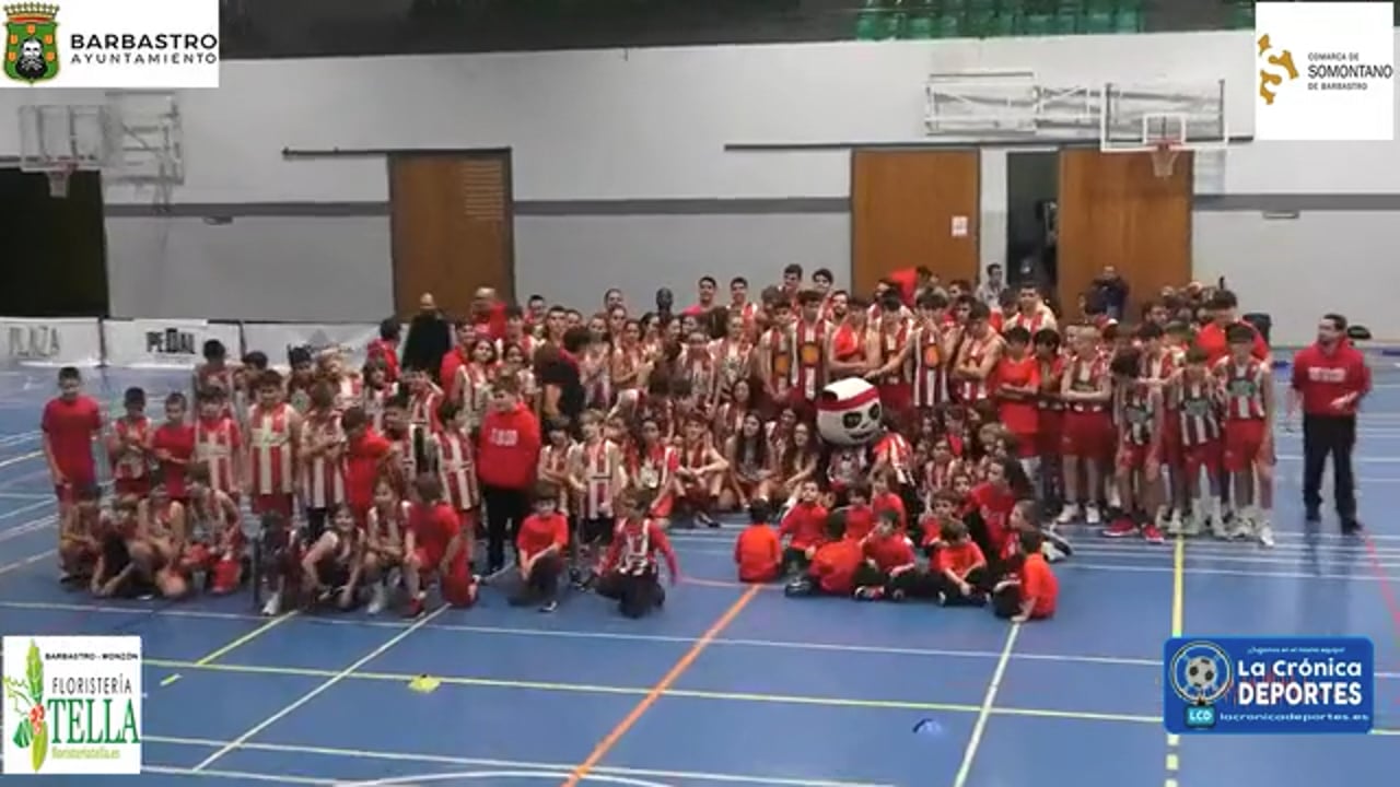 PRESENTACIÓN DE LOS EQUIPOS DEL UNIÓN BASKET BARBASTRO (Pabellón Ángel Orús Sábado 10.12.2022)
