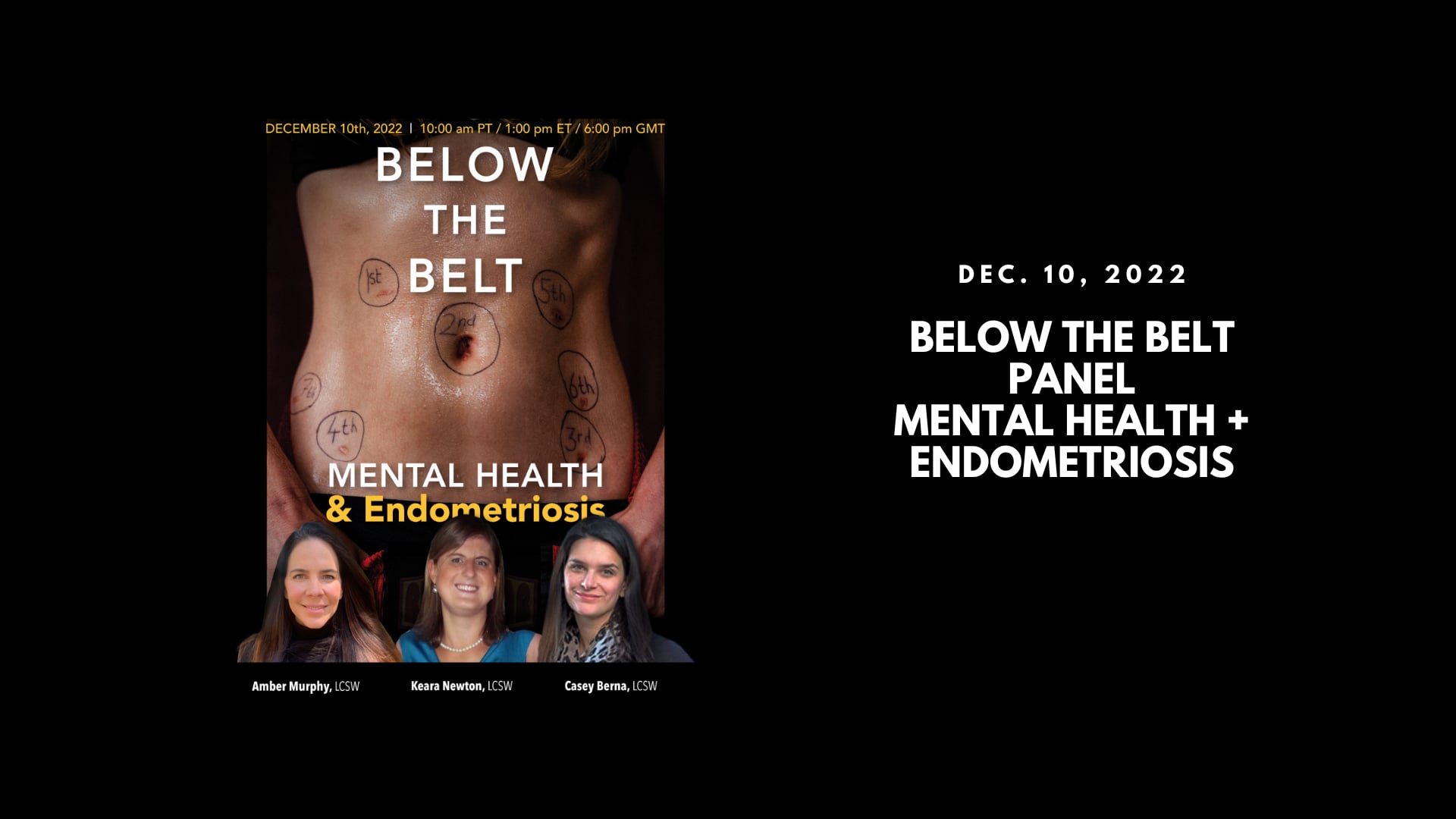 Below the Belt Mental Health + Endometriosis Panel on Vimeo