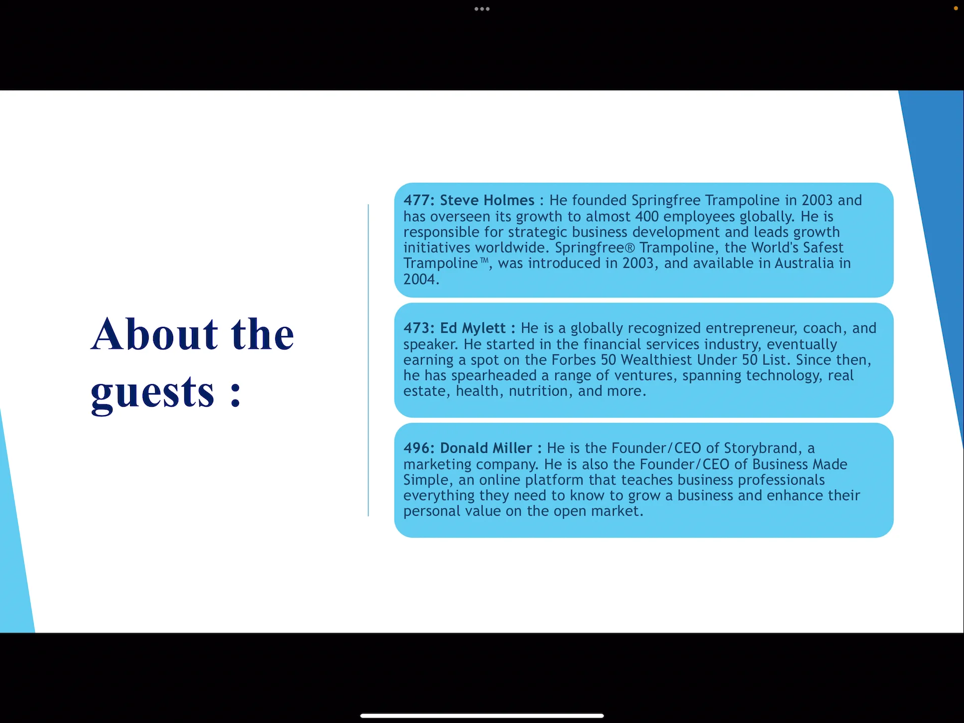 614 Podcast Presentation on Vimeo