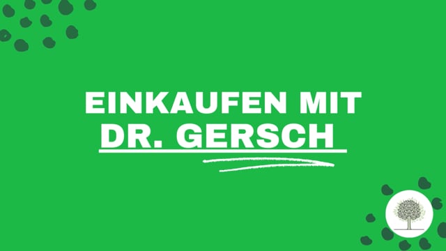 Einkaufen und Kühlschranktour mit Dr. Gersch