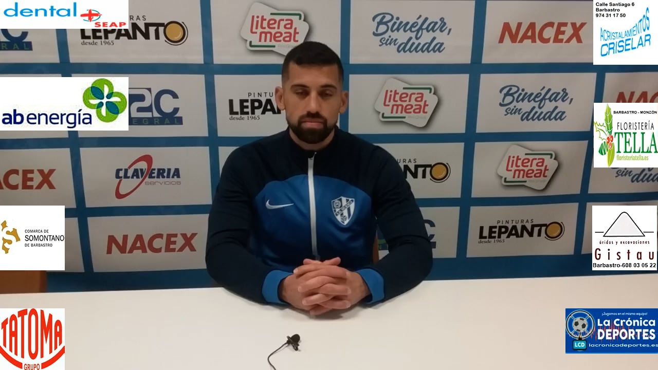 SEBAS MARTÍNEZ (Entrenador Huesca B) CD Binéfar 1-2 SD Huesca B / Jornada 14 / 3ª División