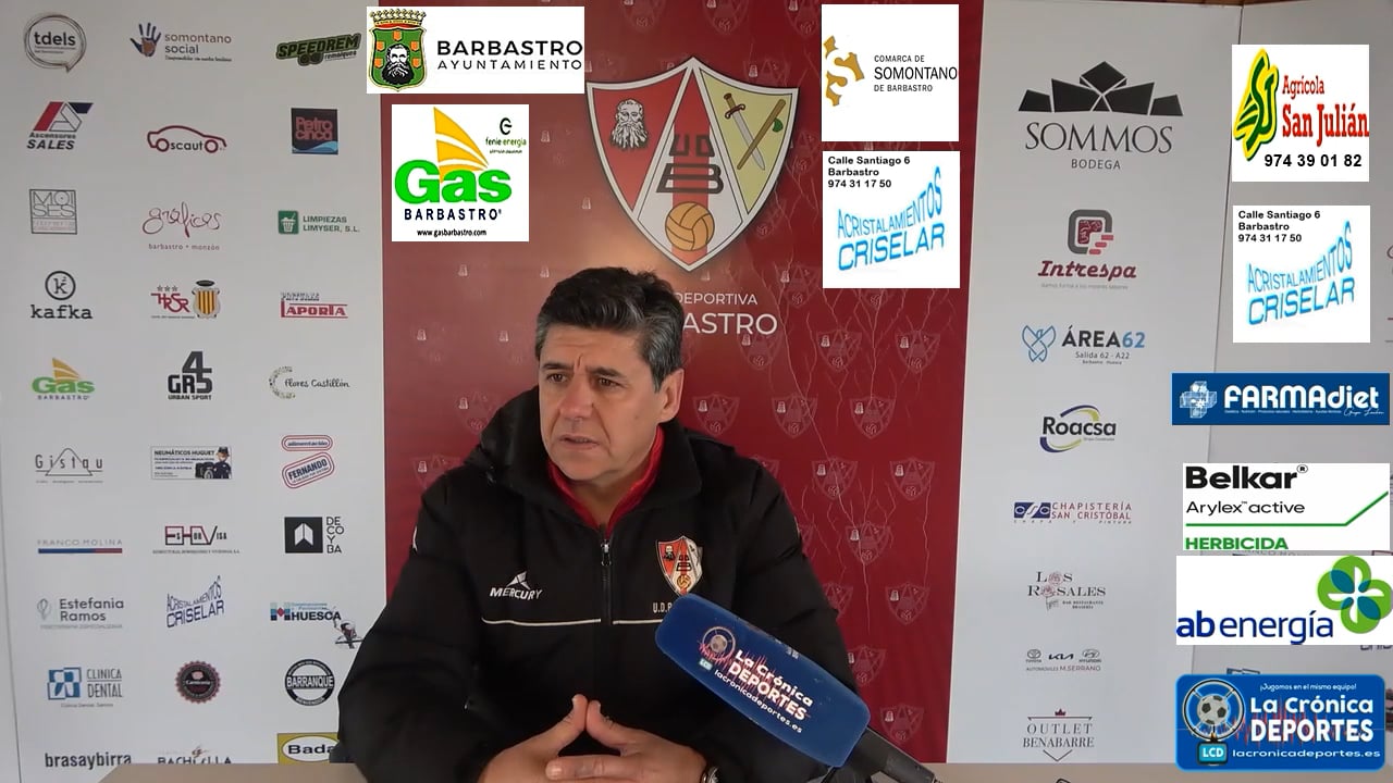 JOSETE (Entrenador Barbastro) UD Barbastro 3-3 SD Ejea / Jornada 14 / 3ª División