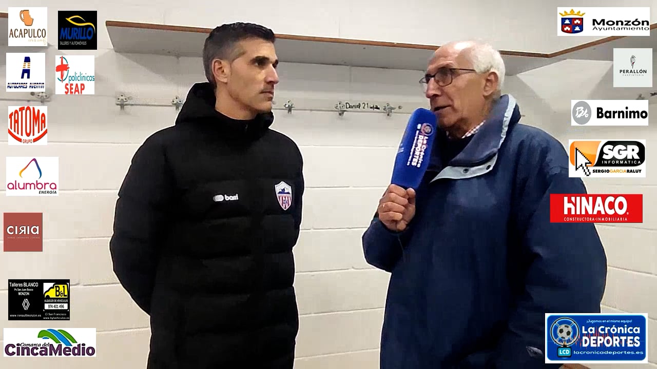 CRISTIAN ABAD (Entrenador Monzón) Epila 0-0 At.Monzón Alumbra / J 14 / 3ª División