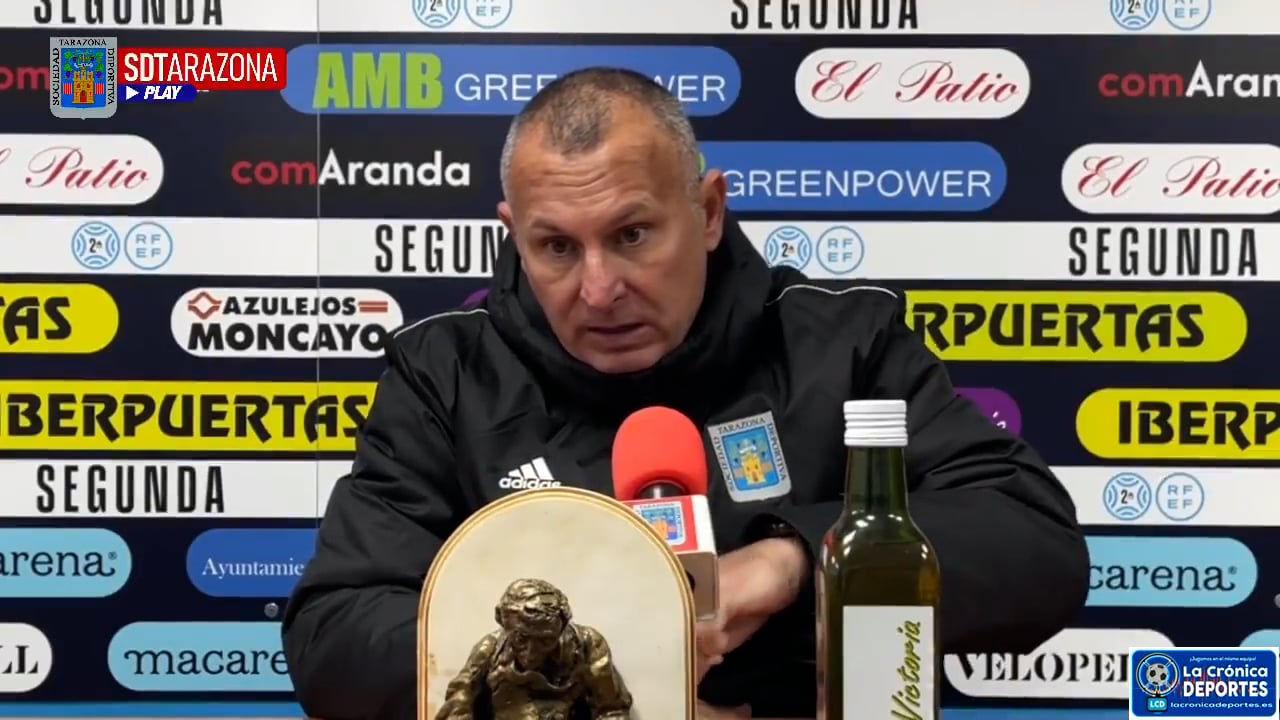 JAVI MORENO Y DANI MARTÍNEZ (Entrenadores Tarazona y Brea) CD Brea 1-1 SD Tarazona / Jornada 14 / 2ª RFEF - Grupo 2 / Fuente: SD Tarazona