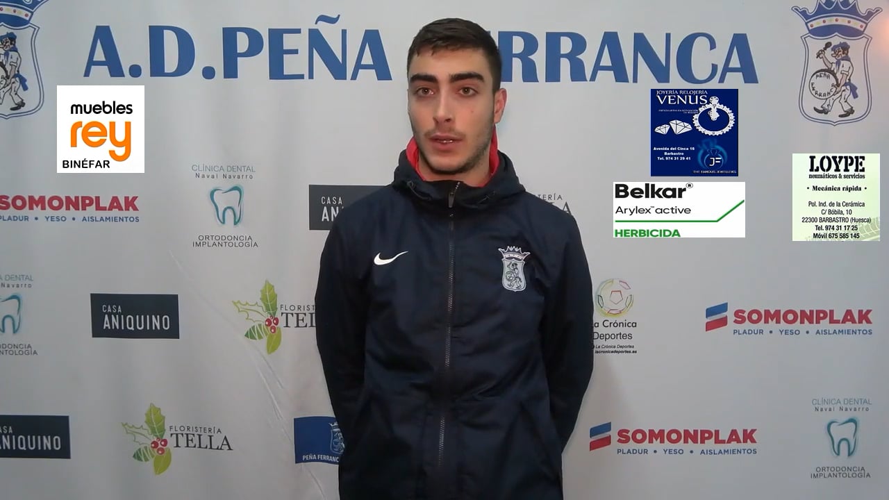 SERGIO ARNAL (Jugador Ferranca) P. Ferranca Tella 1-1 CD Zaidin / Jornada 13 / 1ª Regional Gr 2