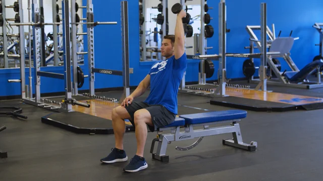 How To: Seated One-Arm Dumbbell Triceps Extension