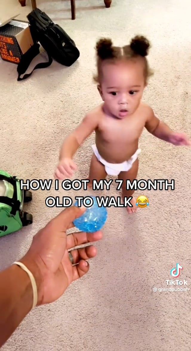 How I got my 7 month old to walk miiriya