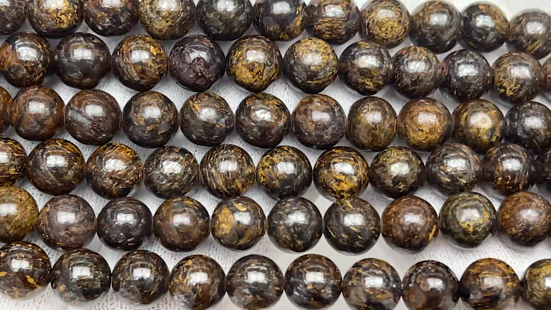 ブロンザイト 丸玉 6mm【1連販売】 | 天然石専門店カラフルビーズ ブロンザイト 丸玉 6mm【1連販売】 | 天然石専門店カラフルビーズ