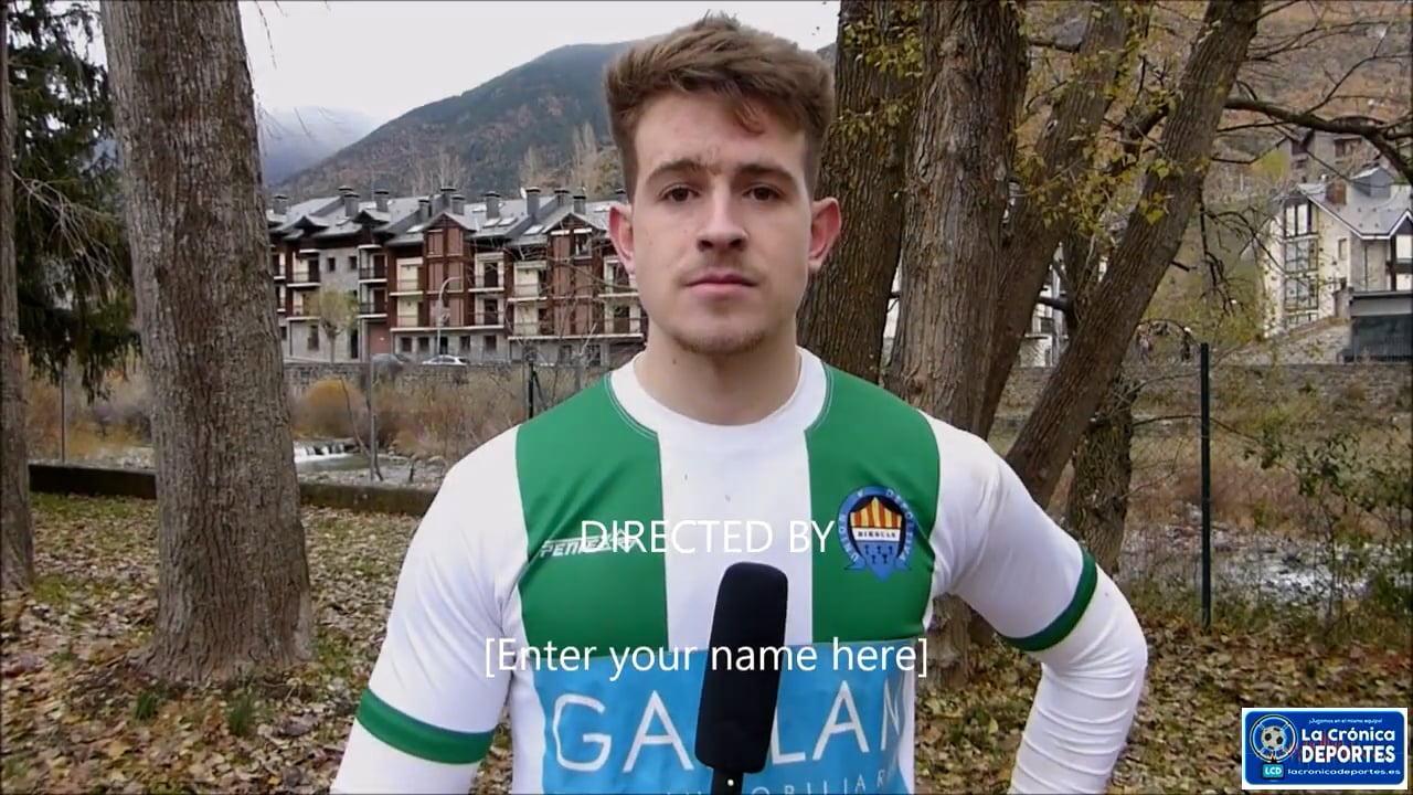 RAÚL VIZCARRA (Jugador Biescas) UD Biescas 0-1 AD Sabiñánigo / Jornada 10 / Regional Preferente Gr 1 / Fuente: YouTube Deporte Cantera 