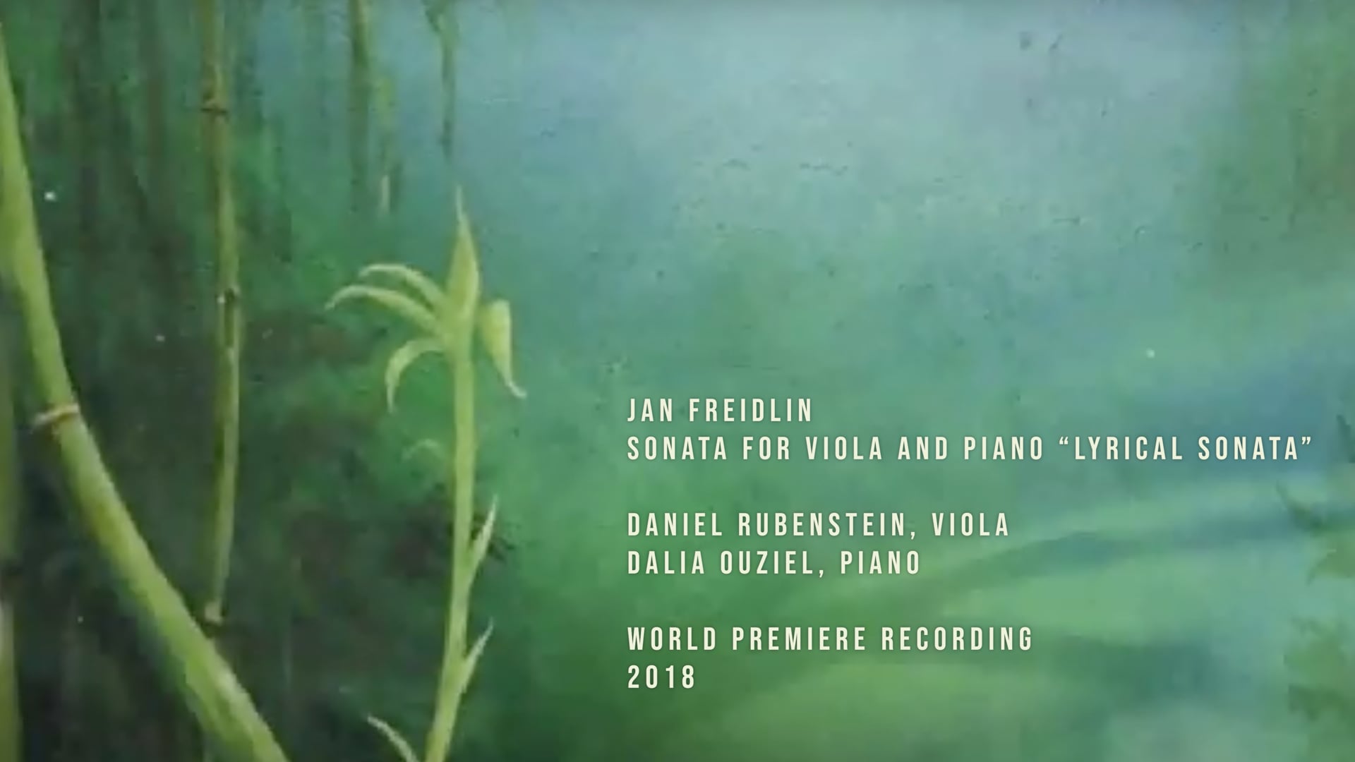 Freidlin - Viola Sonata - Daniel Rubenstein - Dalia Ouziel