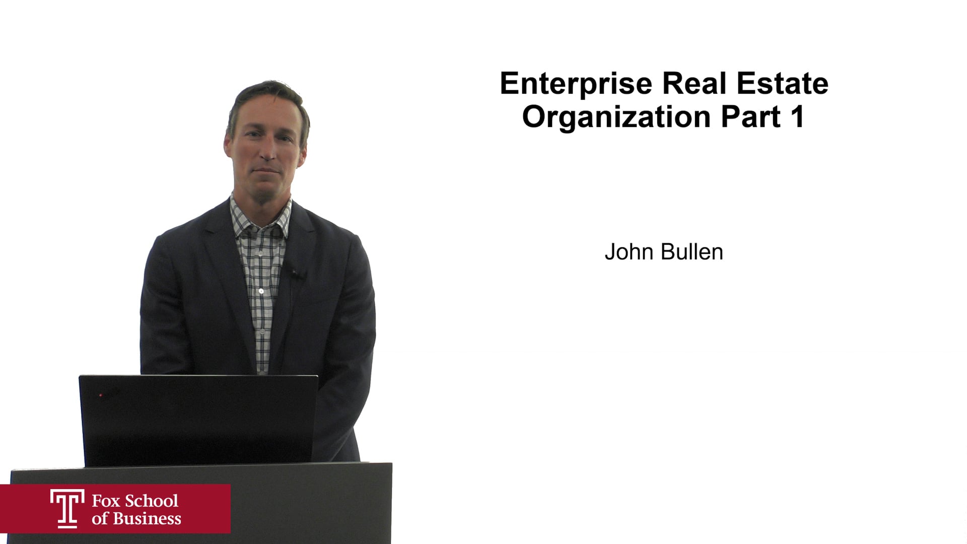 Enterprise Real Estate Organization Part 1