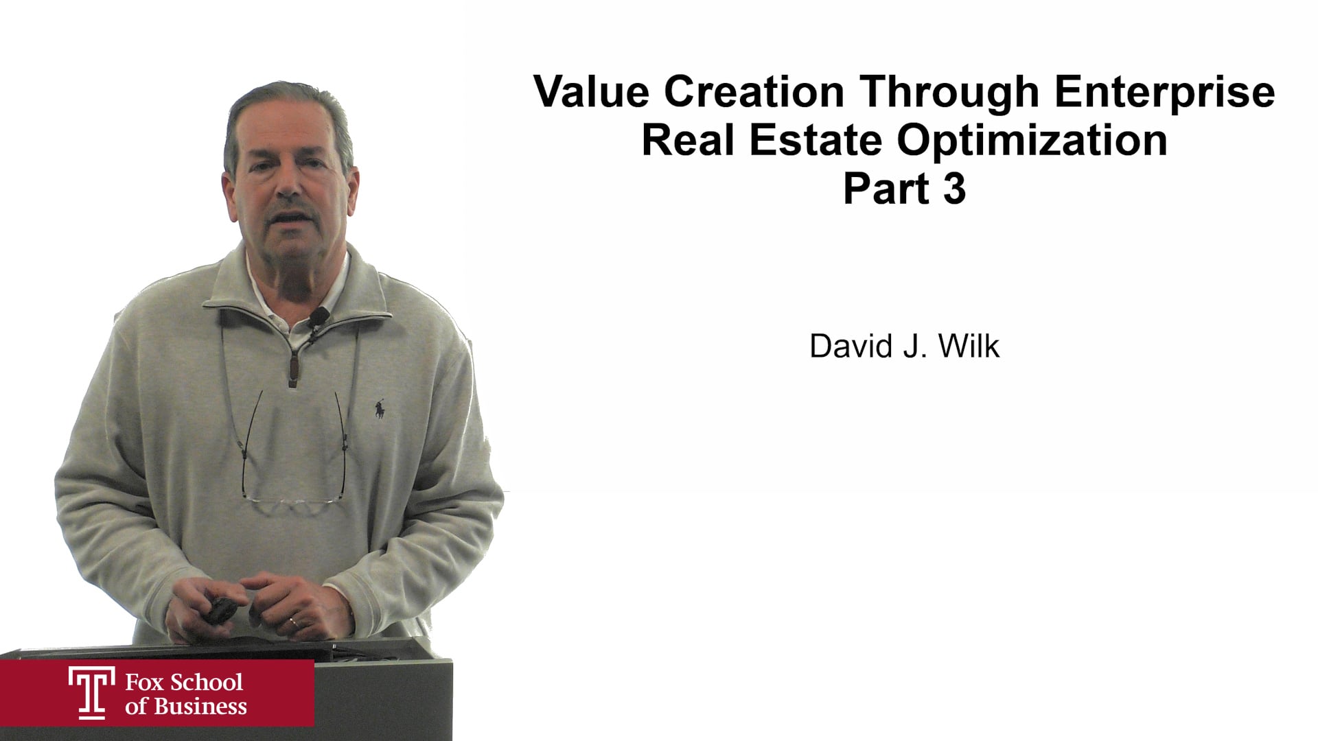 Value Creation Through Enterprise Real Estate Optimization Part 3