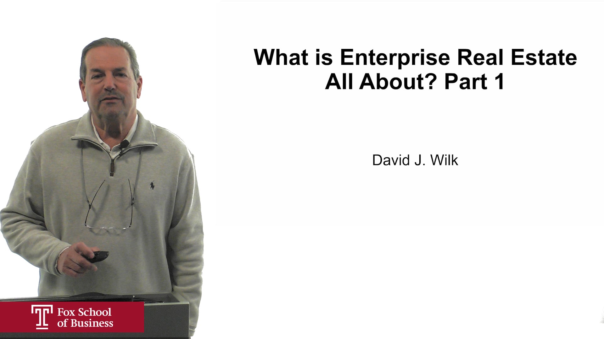 What is Enterprise Real Estate All About Part 1