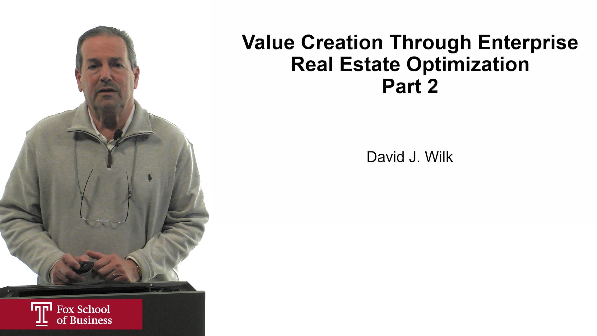 Value Creation Through Enterprise Real Estate Optimization Part 2