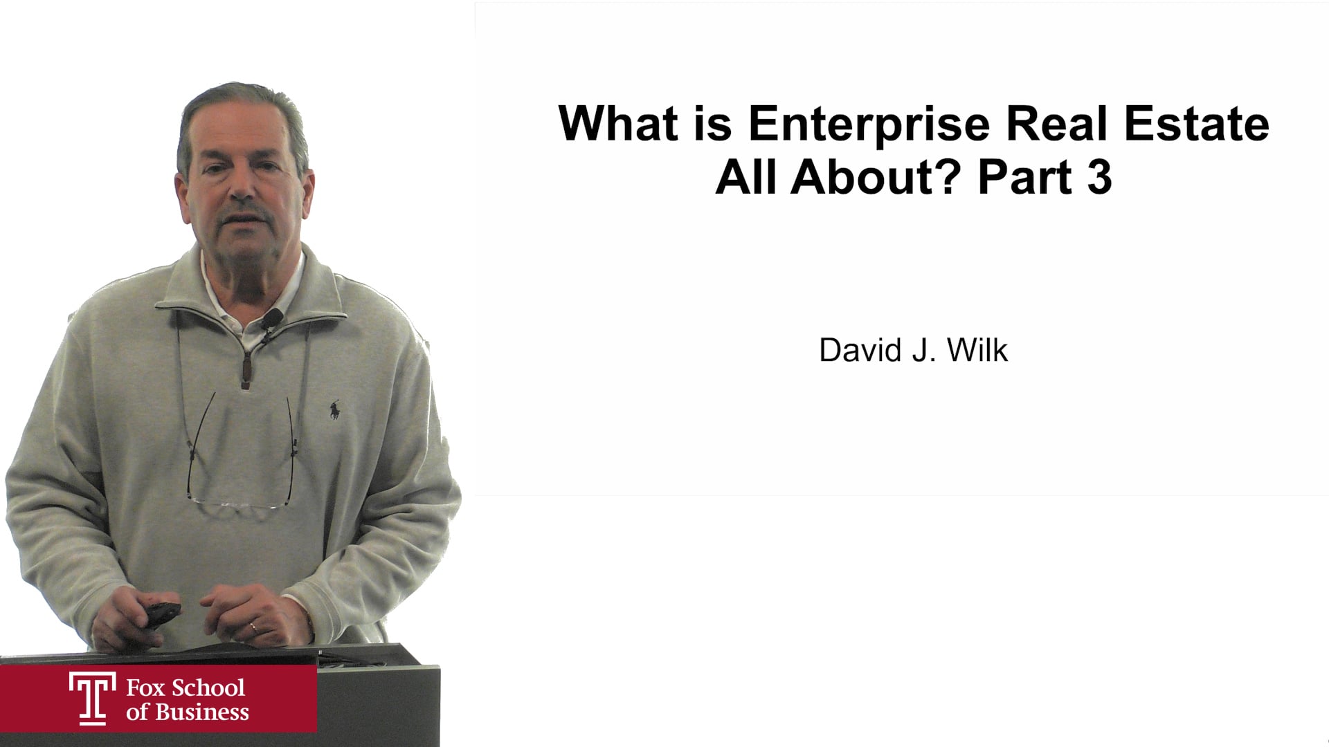 What is Enterprise Real Estate All About Part 3