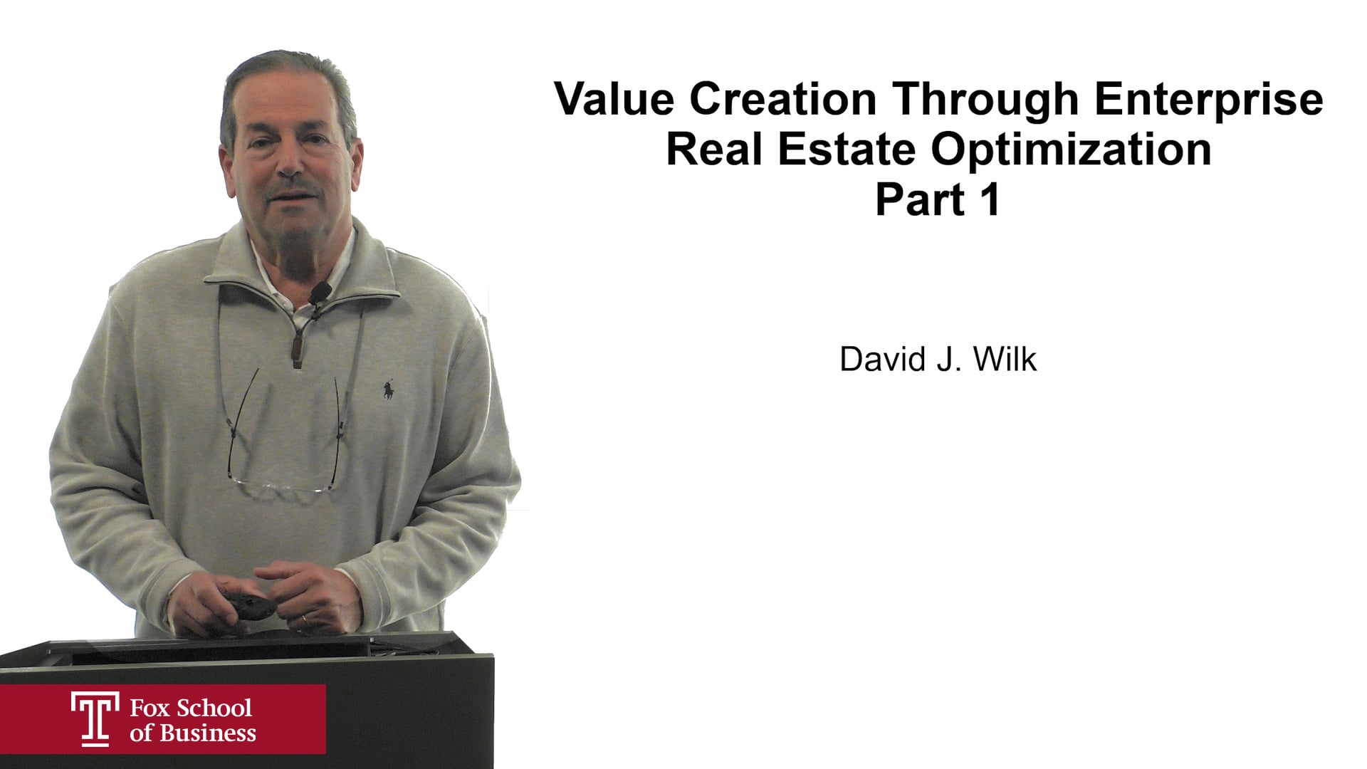 Value Creation Through Enterprise Real Estate Optimization Part 1
