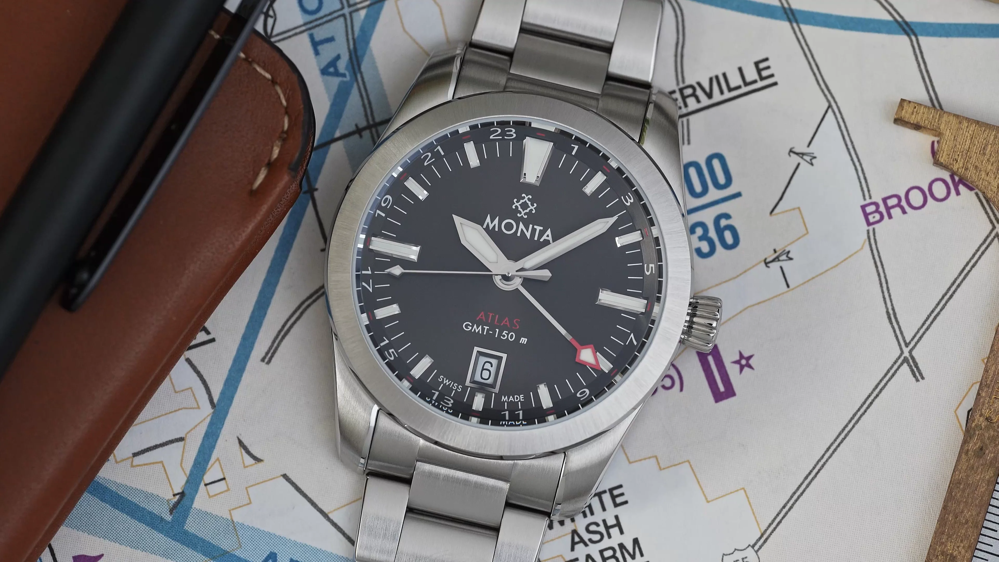 Monta Atlas, Charcoal Dial – MONTA Watch