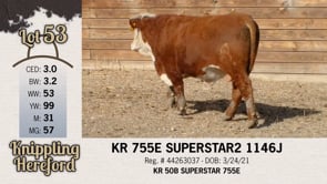 Lot #53 - KR 755E SUPERSTAR 1146J