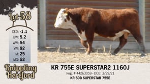Lot #58 - KR 755E SUPERSTAR2 1160J