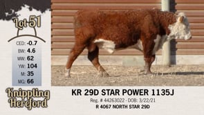 Lot #51 - KR 29D STAR POWER 1135J