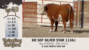 Lot #50 - KR 50F SILVER STAR 1134J