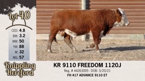 Lot #40 - KR 9110 FREEDOM 1120J
