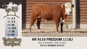 Lot #39 - KR 9110 FREEDOM 1118J