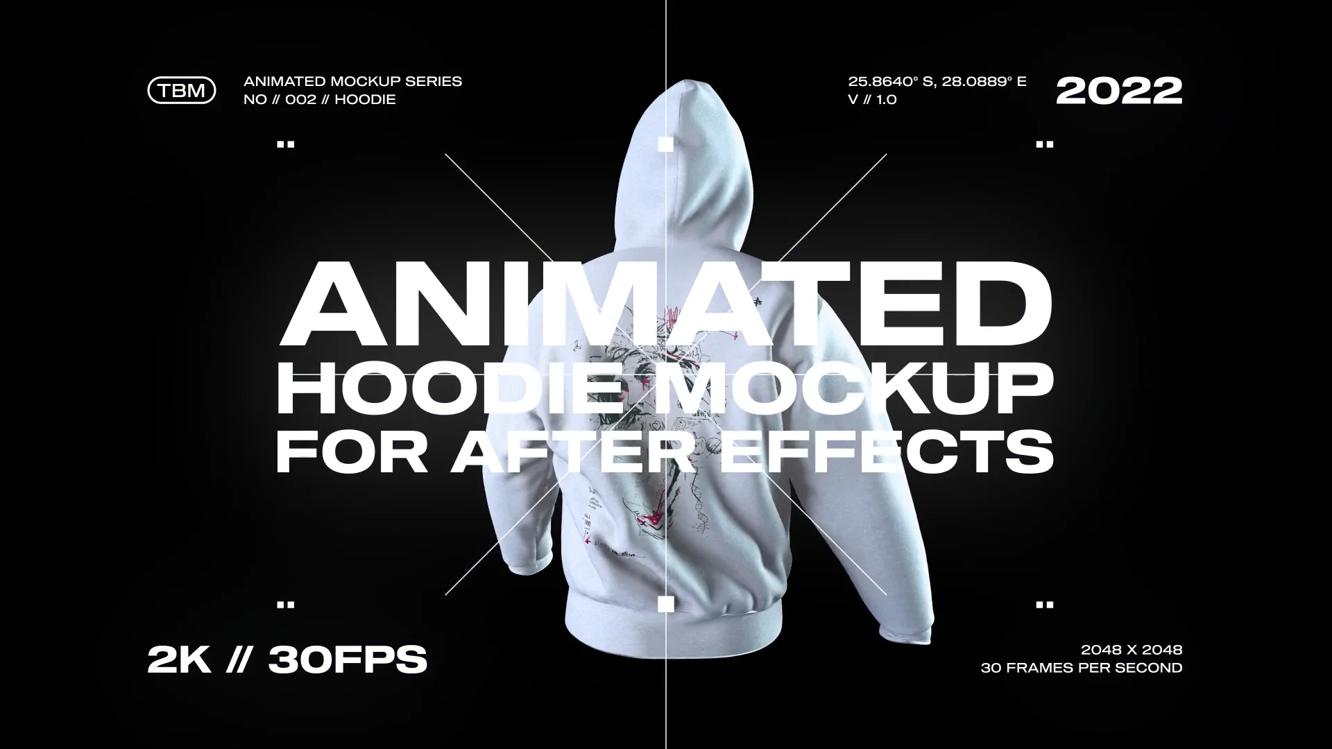 3D Animated Hoodie Mockup After Effects No Third Party Plugins