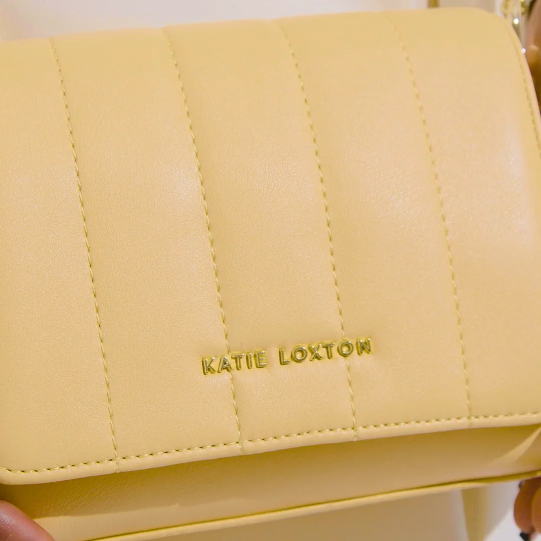 Kendra Quilted Crossbody Bag | Yellow | Katie Loxton