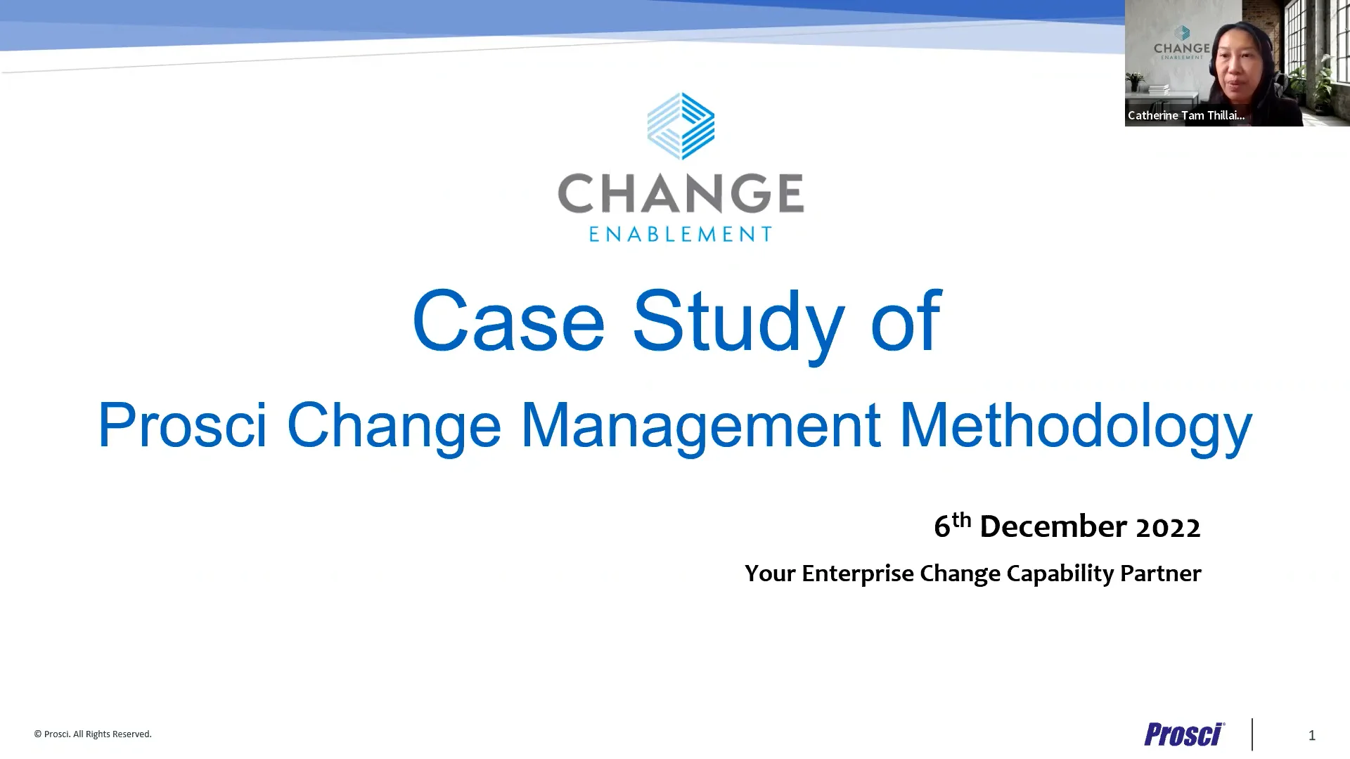 prosci change management case study