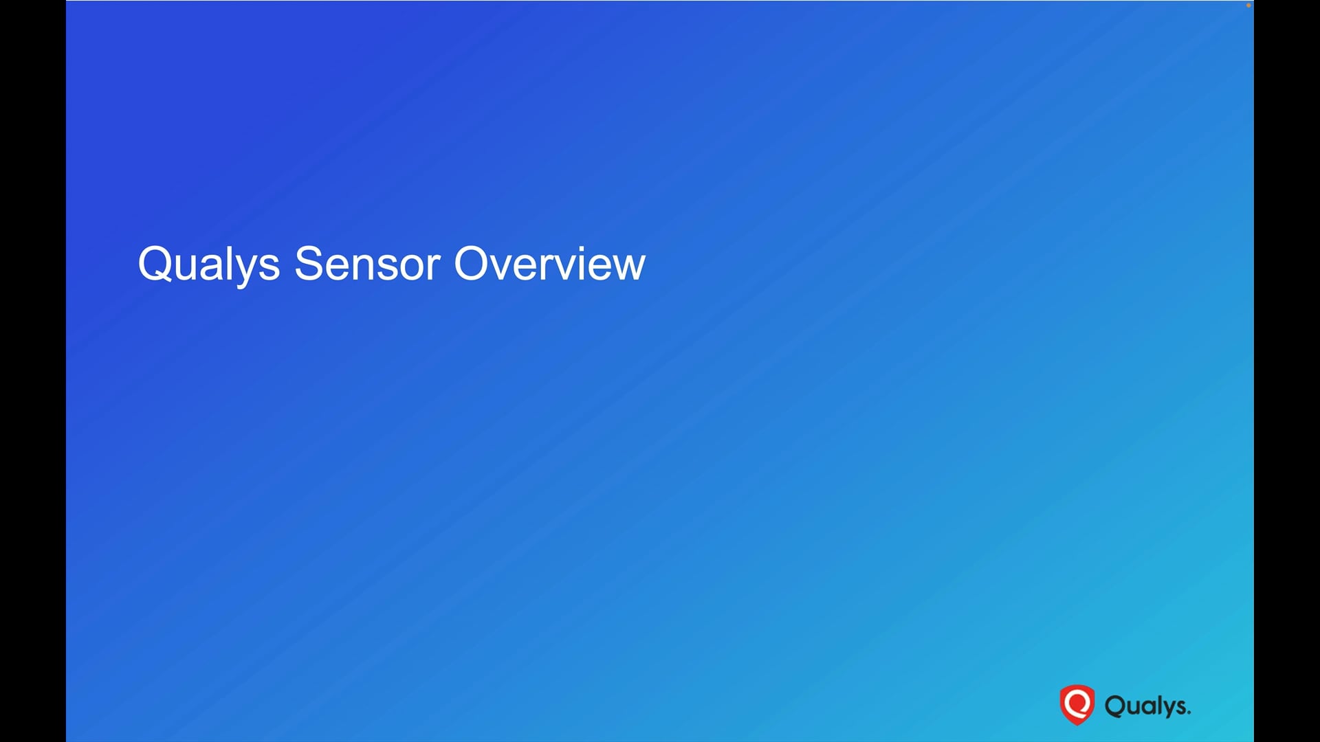 Qualys Sensor Overview