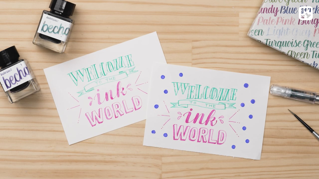 インクの世界を堪能しよう～色作りとレタリング～ | Lakit