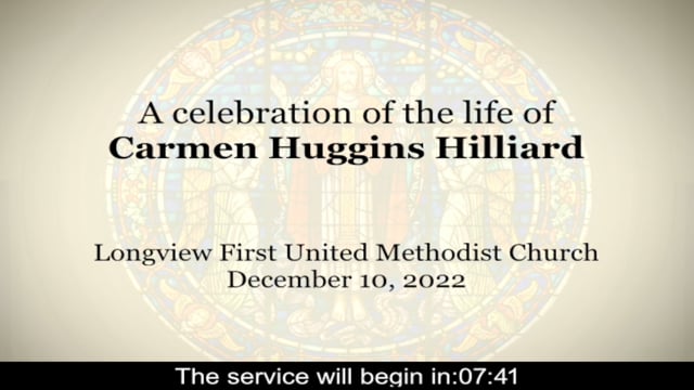 A Celebration of the life of Carmen Huggins Hilliard