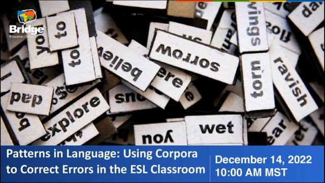 Using Corpora to Correct Errors in the ESL Classroom