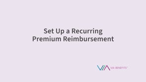 Set Up a Recurring Premium Reimbursment