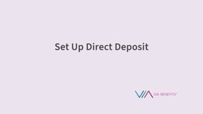 Set Up Direct Deposit