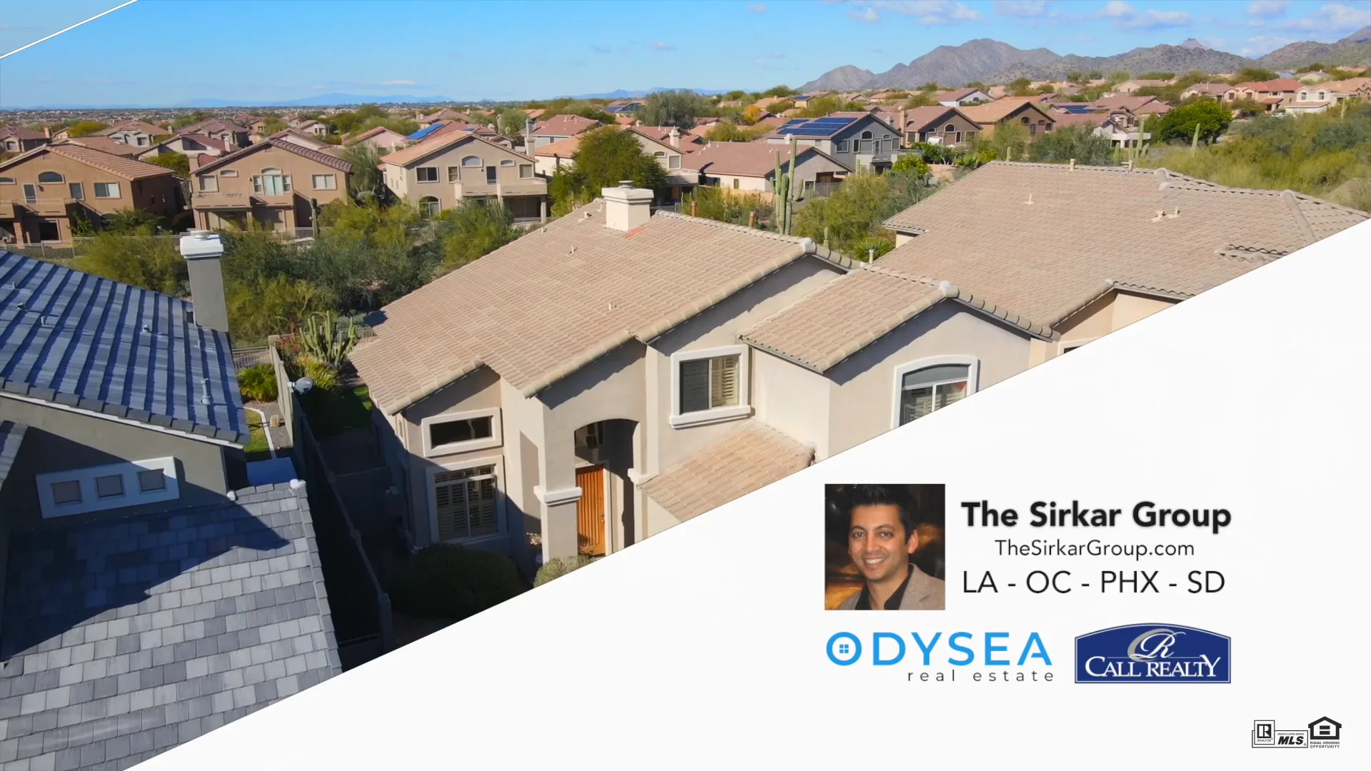 Aerial + Walk 10560 E. Firewheel Dr. Scottsdale, AZ (Branded) by